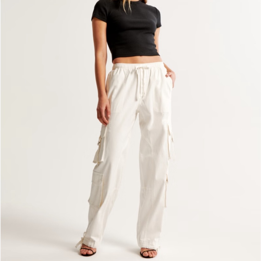 White Cargo Pants
